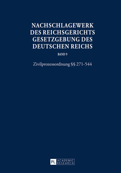 Nachschlagewerk des Reichsgerichts – Gesetzgebung des Deutschen Reichs