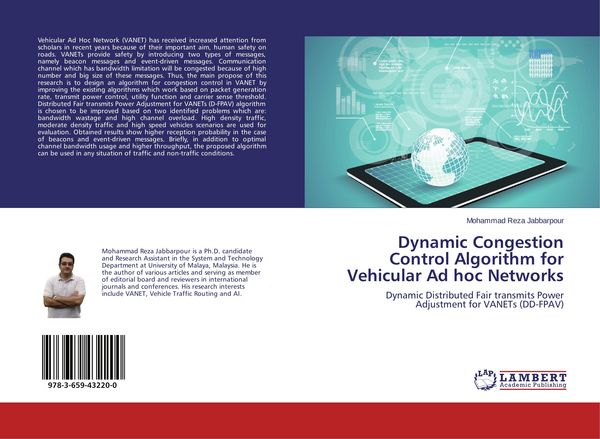 Produktbild: Dynamic Congestion Control Algorithm for Vehicular Ad hoc Networks
