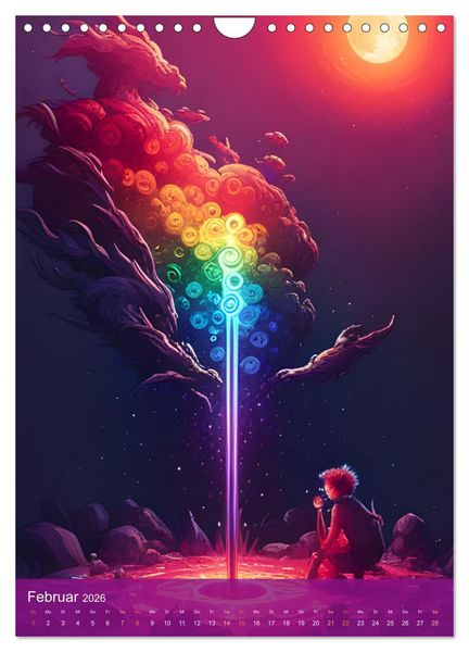 Produktbild: Alle Farben des Regenbogens (Wandkalender 2026 DIN A4 hoch), CALVENDO Monatskalender