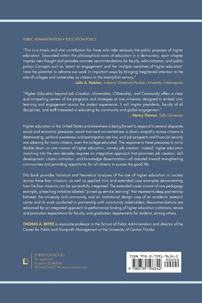Produktbild: Higher Education beyond Job Creation