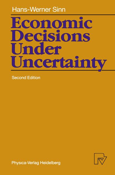 Produktbild: Economic Decisions Under Uncertainty