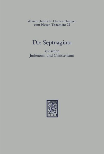 Produktbild: Die Septuaginta zwischen Judentum und Christentum