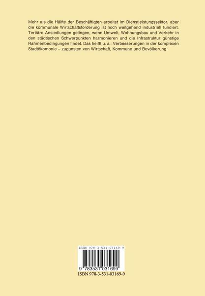 Produktbild: Dienstleistungssektor und kommunale Wirtschaftsf&ouml;rderung