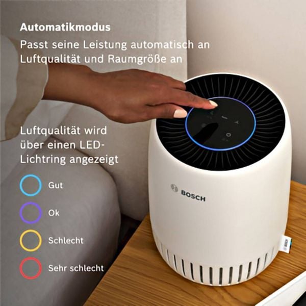Produktbild: Bosch Home Comfort 7733703696 Air 1000 Luftreiniger 23m&sup2; Wei&szlig;