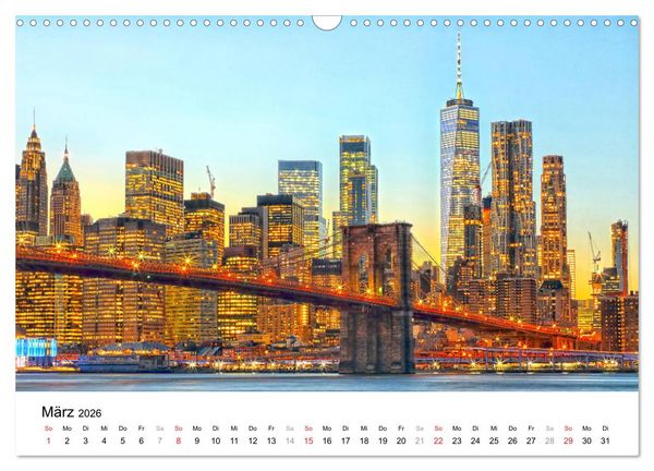 Produktbild: New York - New York. Impressionen der Mega-City (Wandkalender 2026 DIN A3 quer), CALVENDO Monatskalender
