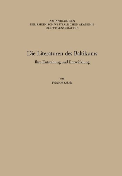 Produktbild: Die Literaturen des Baltikums