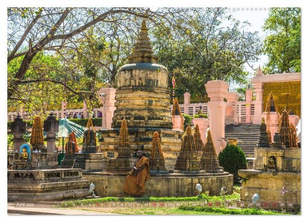 Produktbild: Mahabodhi &ndash; Der wichtigste buddhistische Tempel (hochwertiger Premium Wandkalender 2026 DIN A2 quer), Kunstdruck in Hochglanz