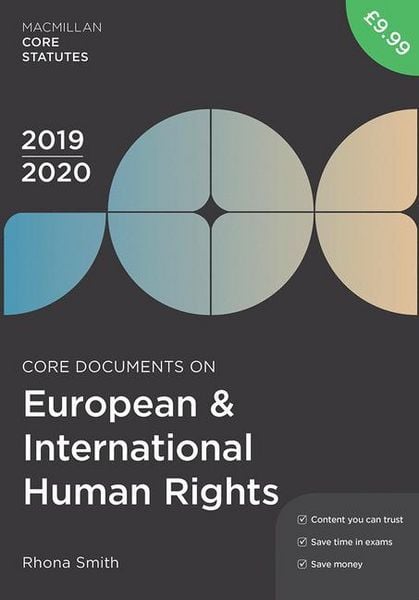 Produktbild: Core Documents on European and International Human Rights 2019-20