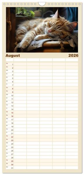 Produktbild: Familienplaner 2026 - Wenn sie schlafen... mit 5 Spalten (Wandkalender, 21 x 45 cm) CALVENDO
