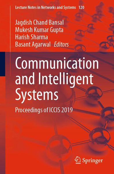 Produktbild: Communication and Intelligent Systems