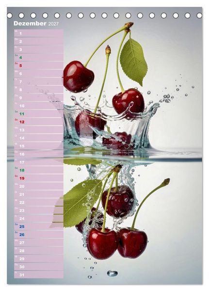 Produktbild: Erfrischendes Obst (Tischkalender 2027 DIN A5 hoch), CALVENDO Monatskalender
