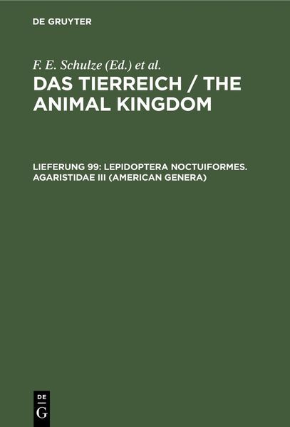 Produktbild: Lepidoptera Noctuiformes. Agaristidae III (American Genera)