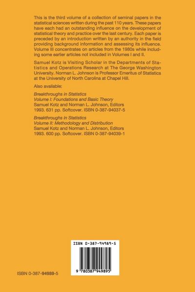 Produktbild: Breakthroughs in Statistics