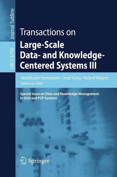 Produktbild: Transactions on Large-Scale Data- and Knowledge-Centered Systems III