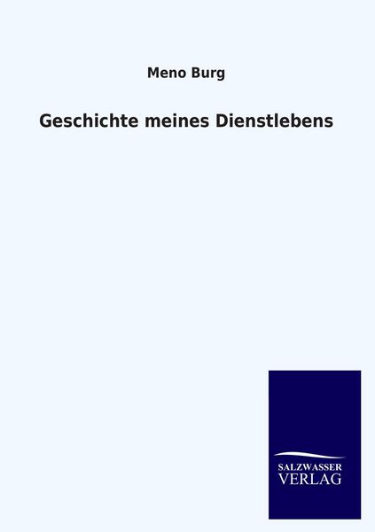 Produktbild: Geschichte meines Dienstlebens