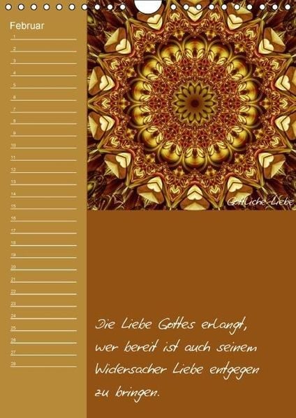 Produktbild: Mandala - Spiegel der Seele / immerw&auml;hrender Geburtstagskalender (Wandkalender immerw&auml;hrend DIN A4 hoch)