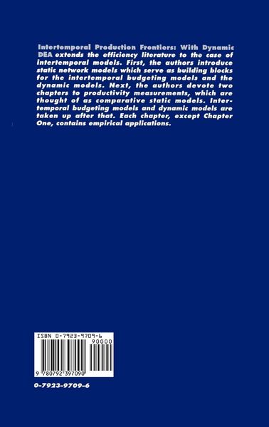 Produktbild: Intertemporal Production Frontiers: With Dynamic DEA