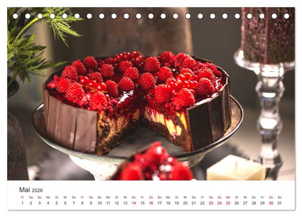 Produktbild: K&ouml;stliche Kuchen (Tischkalender 2026 DIN A5 quer), CALVENDO Monatskalender