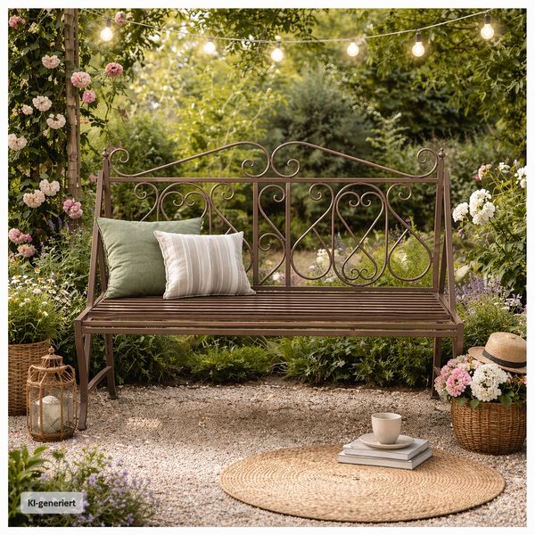 Produktbild: HTI-Living Gartenbank Solea Eisen Braun Gartenbank Solea Eisen Braun