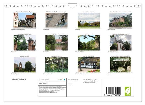 Produktbild: Mein Dreieich (Wandkalender 2026 DIN A4 quer), CALVENDO Monatskalender