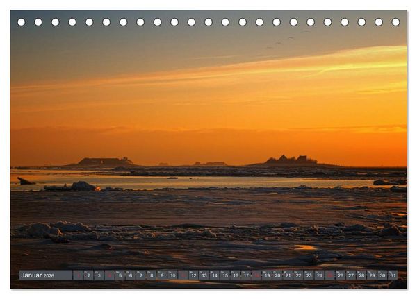 Produktbild: Die Hallig Langene&szlig; (Tischkalender 2026 DIN A5 quer), CALVENDO Monatskalender