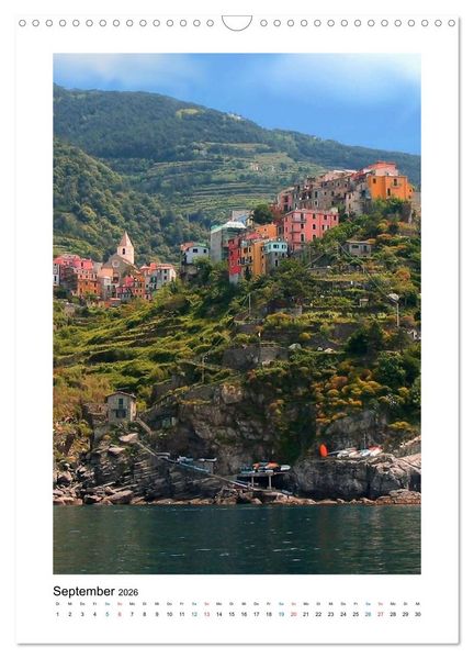 Produktbild: Weltkulturerbe Cinque Terre, Ligurien (Wandkalender 2026 DIN A3 hoch), CALVENDO Monatskalender