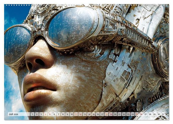 Produktbild: Fantasie Welten - Science Fiction (Wandkalender 2026 DIN A2 quer), CALVENDO Monatskalender