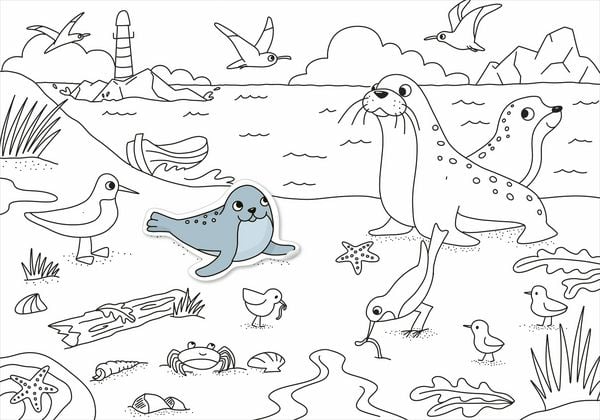 Produktbild: Mein Sticker-Malbuch. Am Meer