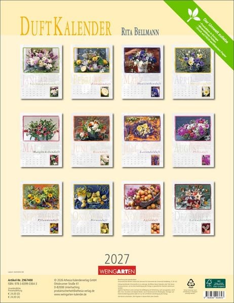 Produktbild: Duftkalender 2027
