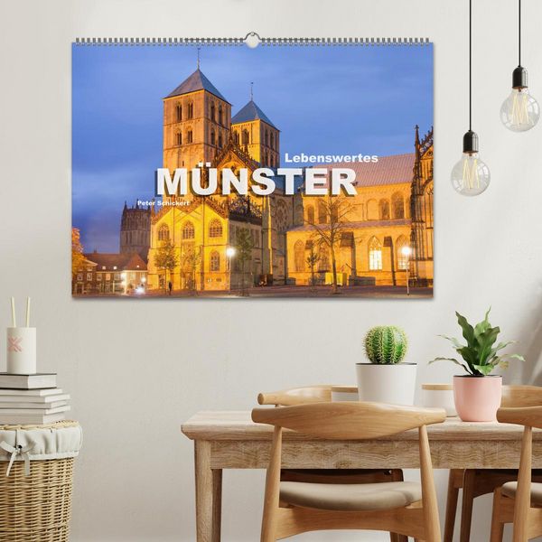 Produktbild: Lebenswertes M&uuml;nster (Wandkalender 2026 DIN A2 quer), CALVENDO Monatskalender