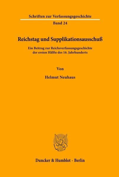 Produktbild: Reichstag und Supplikationsausschu&szlig;.