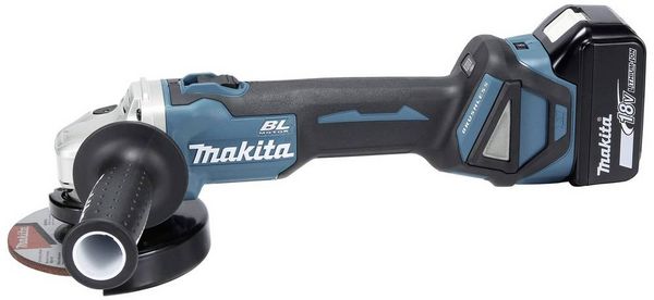 Produktbild: Makita DGA511RTJ Akku-Winkelschleifer 125 mm inkl. 2. Akku, inkl. Ladeger&auml;t, inkl. Koffer 18 V 5 Ah