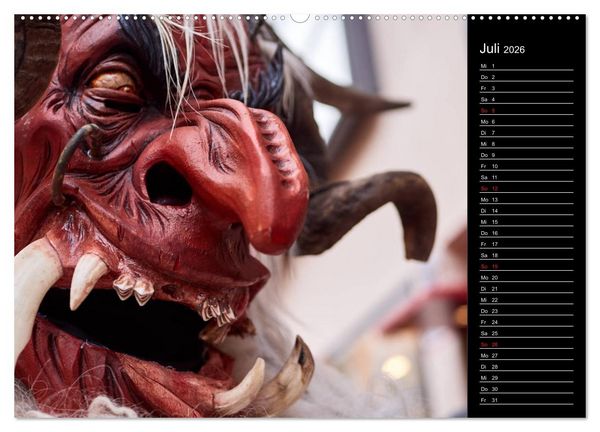 Produktbild: Krampus Kalender 2026 (Wandkalender 2026 DIN A2 quer), CALVENDO Monatskalender