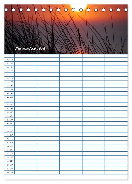 Produktbild: Meer Zeit f&uuml;r uns! (Tischkalender 2026 DIN A5 hoch), CALVENDO Monatskalender