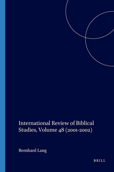 Produktbild: International Review of Biblical Studies, Volume 48 (2001-2002)