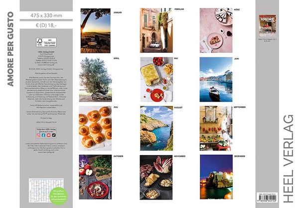 Produktbild: Amore per Gusto-Kalender 2025 Kalender Italien