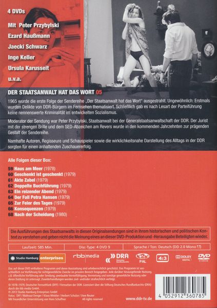 Produktbild: Der Staatsanwalt hat das Wort - Box 5: 1978-1980 [4 DVDs]