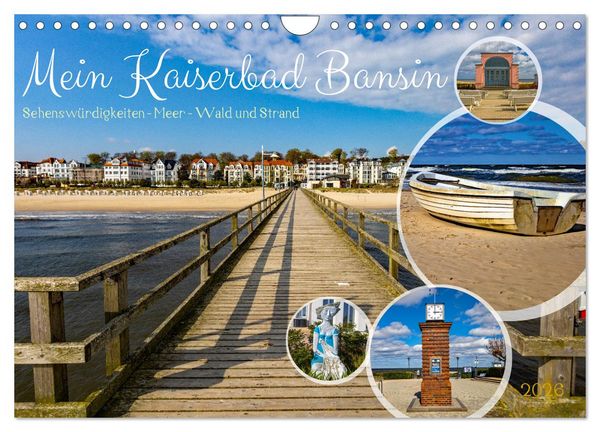Mein Kaiserbad Bansin (Wandkalender 2026 DIN A4 quer), CALVENDO Monatskalender