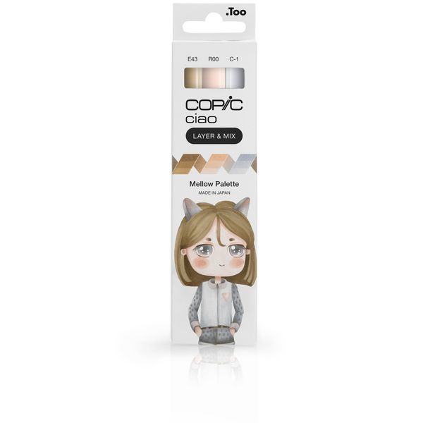 Produktbild: Copic Marker Set Ciao LAYER&MIX Mellow Palette 3 St&uuml;ck Faltschachtel