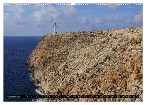 Produktbild: Formentera - Mittelmeerinsel voller Magie (Wandkalender 2026 DIN A2 quer), CALVENDO Monatskalender