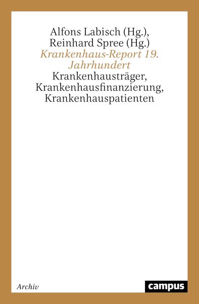 Produktbild: Krankenhaus-Report 19. Jahrhundert