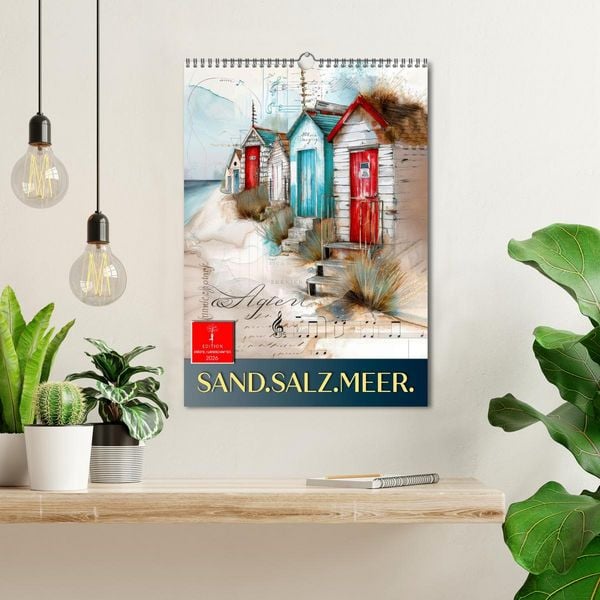 Produktbild: Sand.Salz.Meer. (Wandkalender 2026 DIN A3 hoch), CALVENDO Monatskalender