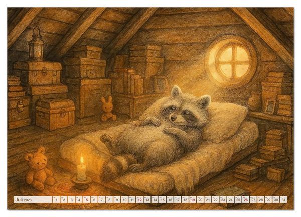 Produktbild: Zuhause bei den Kleinen. Ein Jahr voller tierischer R&uuml;ckzugsorte. (Wandkalender 2026 DIN A2 quer), CALVENDO Monatskalender
