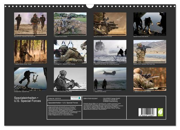 Produktbild: Spezialeinheiten &bull; U.S. Special Forces (Wandkalender 2026 DIN A3 quer), CALVENDO Monatskalender