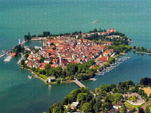 Produktbild: CALVENDO Puzzle Lindau - Juwel am Bodensee | 1000 Teile Lege-Gr&ouml;&szlig;e 64x48cm Foto-Puzzle f&uuml;r gl&uuml;ckliche Stunden