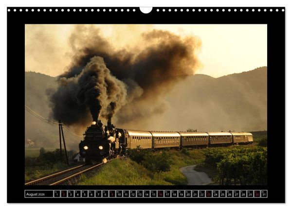 Produktbild: Eisenbahndampfromantik (Wandkalender 2026 DIN A3 quer), CALVENDO Monatskalender