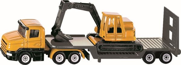 Produktbild: SIKU 1611 - Tieflader mit Bagger