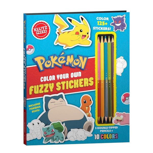 Produktbild: Pok&eacute;mon Color Your Own Fuzzy Stickers