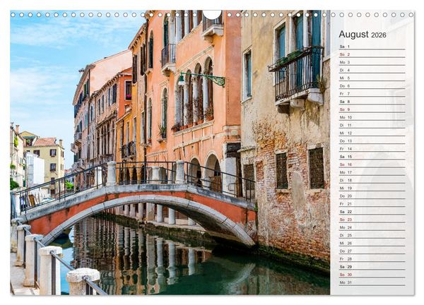 Produktbild: Venedig - Stille Momente (Wandkalender 2026 DIN A3 quer), CALVENDO Monatskalender