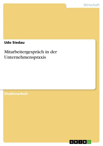 Produktbild: Mitarbeitergespr&auml;ch in der Unternehmenspraxis